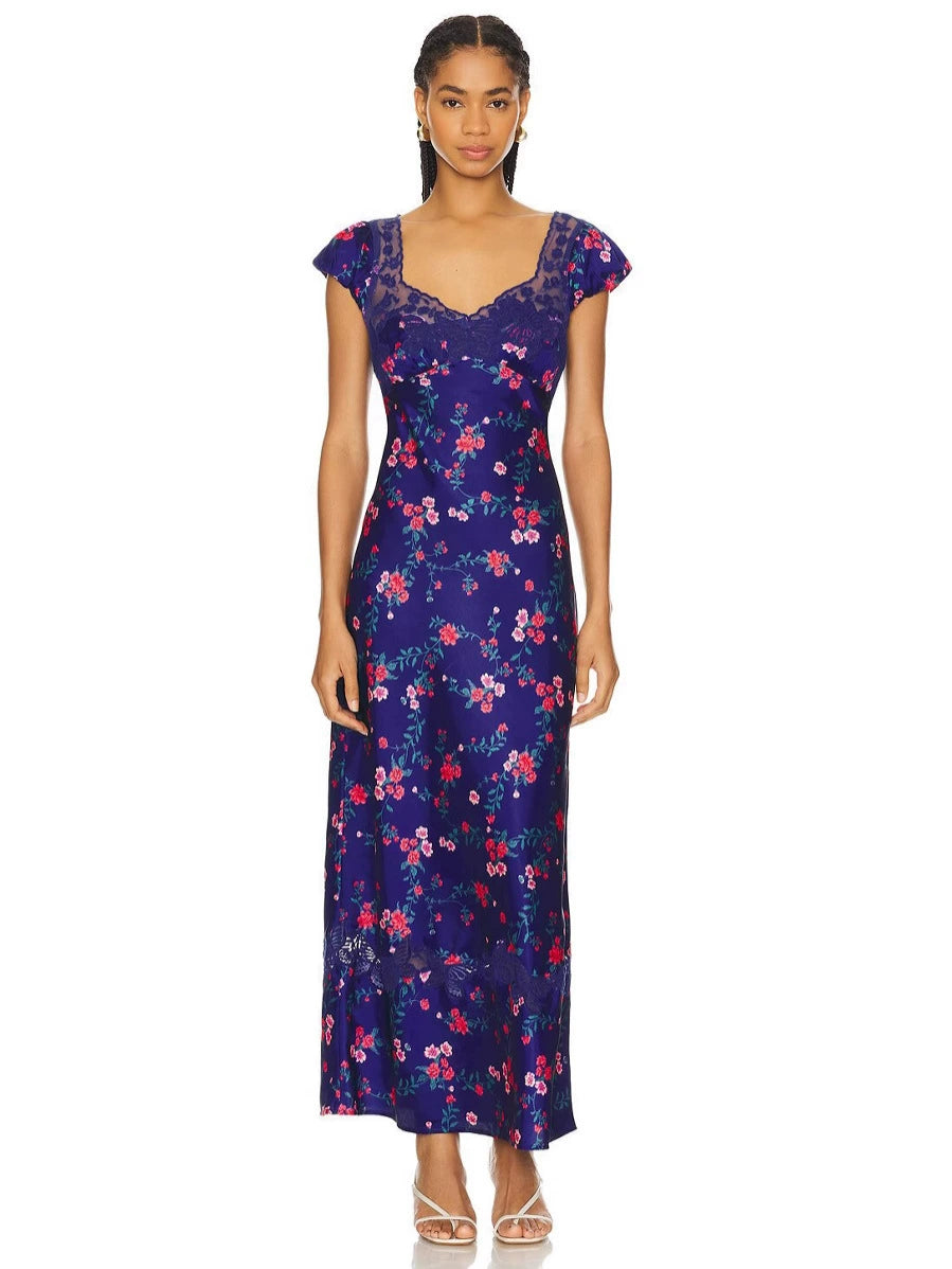 Vestido de primavera con estampado artístico - imagen 1